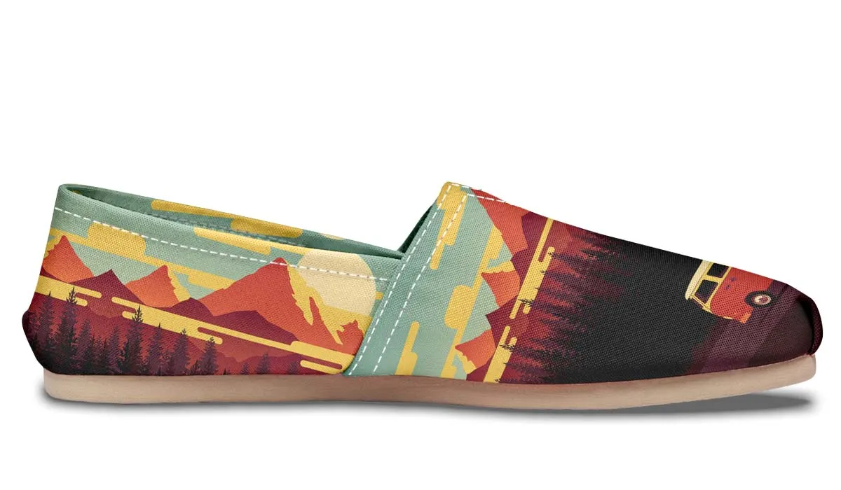 Camping Sunset Casual Shoes