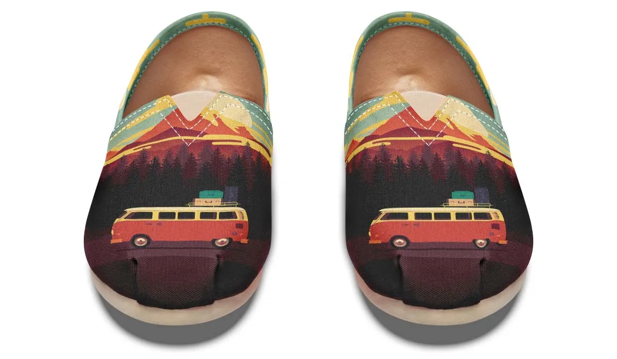 Camping Sunset Casual Shoes